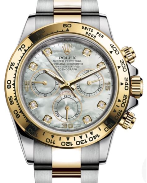 rolex daytona mother of pearl with diamonds|rolex daytona 116503 price.